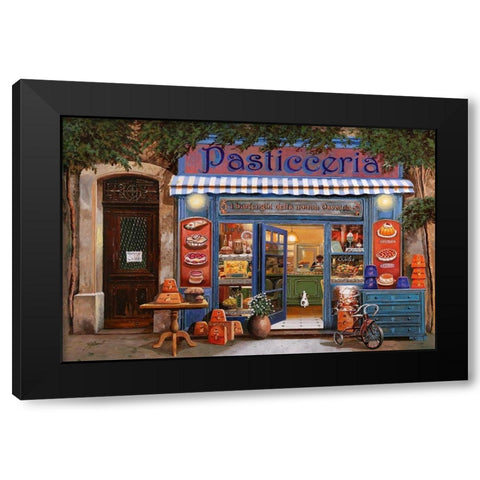 La Pasticceria  Black Modern Wood Framed Art Print by Borelli, Guido