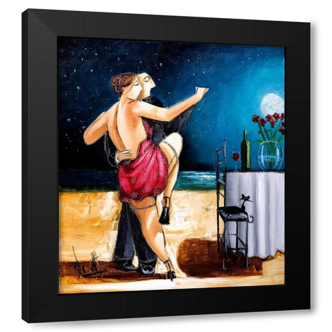 Moonlight Ballroom - V Black Modern Wood Framed Art Print by West, Ronald