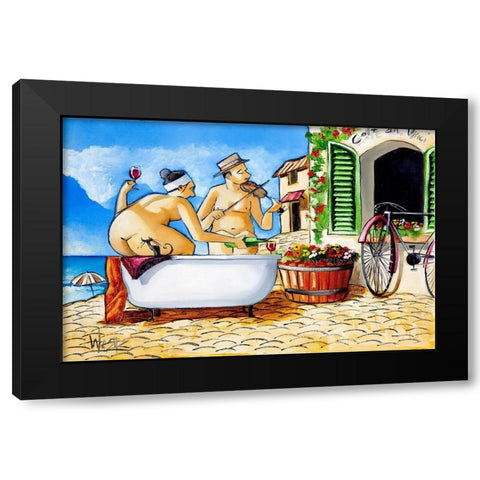 I Wish Black Modern Wood Framed Art Print by West, Ronald