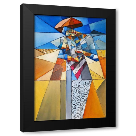 Madonna and Child Black Modern Wood Framed Art Print by West, Ronald