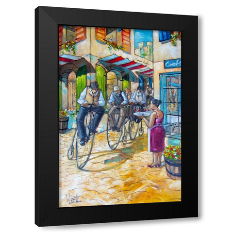 Tour de France II Black Modern Wood Framed Art Print by West, Ronald