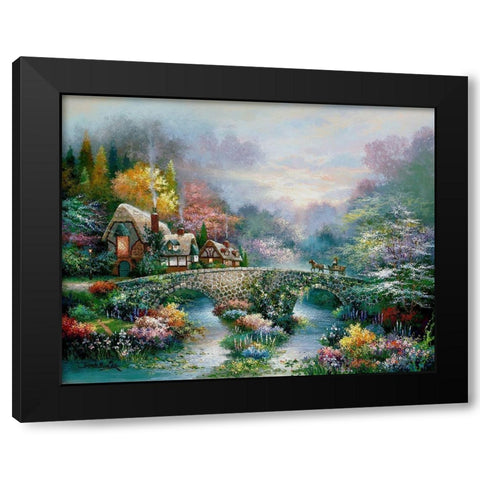 Going Home Black Modern Wood Framed Art Print with Double Matting by Lee, James