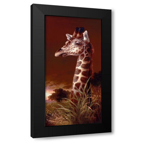 The Graceful One Black Modern Wood Framed Art Print by Lee, James