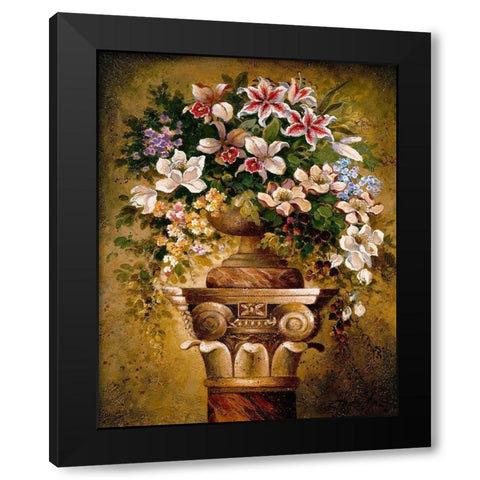 Victorian Romance II Black Modern Wood Framed Art Print by Lee, James