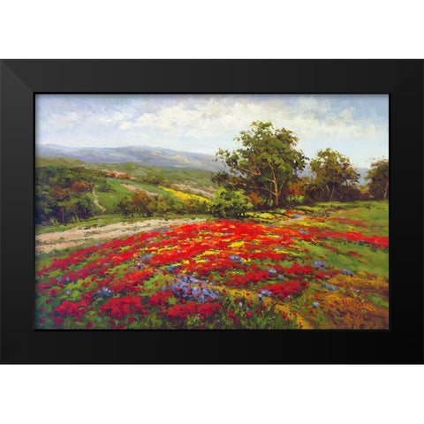 Campo Di Fiore II Black Modern Wood Framed Art Print by Hulsey