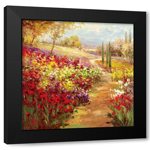 Trainee de Fleur Black Modern Wood Framed Art Print with Double Matting by Hulsey