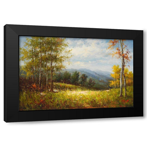 Apra il Vicolo Black Modern Wood Framed Art Print by Hulsey