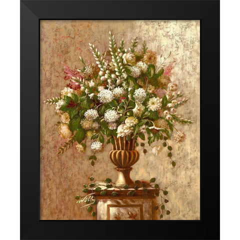 Summer Rhapsody Black Modern Wood Framed Art Print by Welby