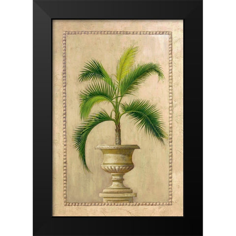 Key West Palm I Black Modern Wood Framed Art Print by Welby
