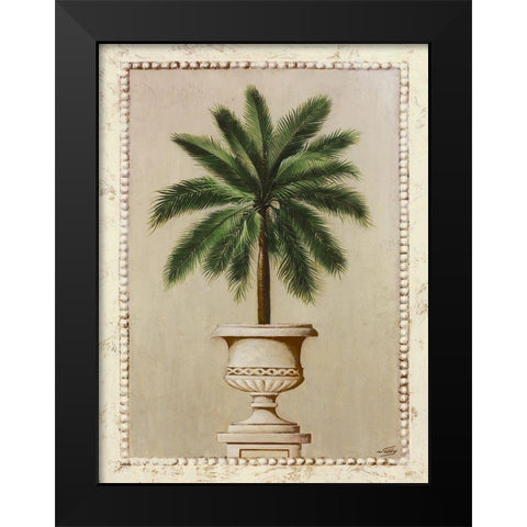 Palm Appeal I Black Modern Wood Framed Art Print by Welby