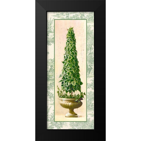 Ivy Topiary I Black Modern Wood Framed Art Print by Welby