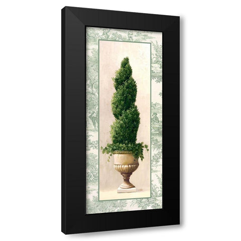 Ivy Topiary III Black Modern Wood Framed Art Print with Double Matting by Welby