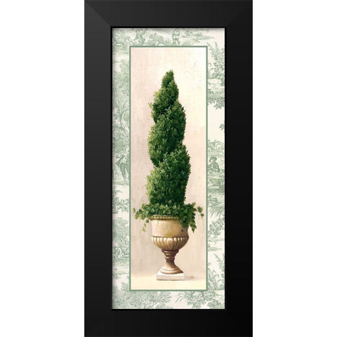 Ivy Topiary III Black Modern Wood Framed Art Print by Welby