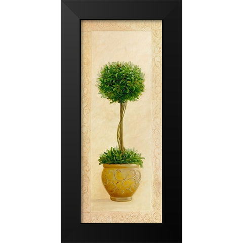 Ball Topiary I Black Modern Wood Framed Art Print by Welby