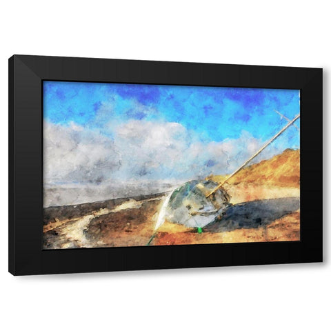 Coastal Series #19 Black Modern Wood Framed Art Print by Curinga, Kim