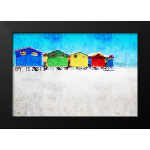 Coastal Series #34 Black Modern Wood Framed Art Print by Curinga, Kim