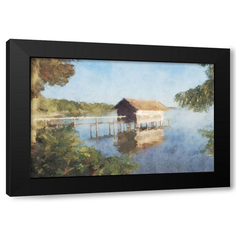 Lodge Series #4 Black Modern Wood Framed Art Print by Curinga, Kim