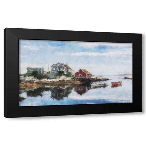 Lodge Series #7 Black Modern Wood Framed Art Print by Curinga, Kim