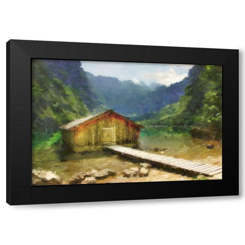 Lodge Series #9 Black Modern Wood Framed Art Print by Curinga, Kim