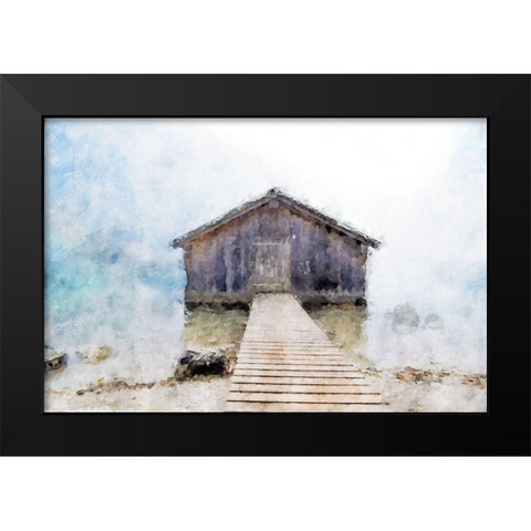 Lodge Series #12 Black Modern Wood Framed Art Print by Curinga, Kim