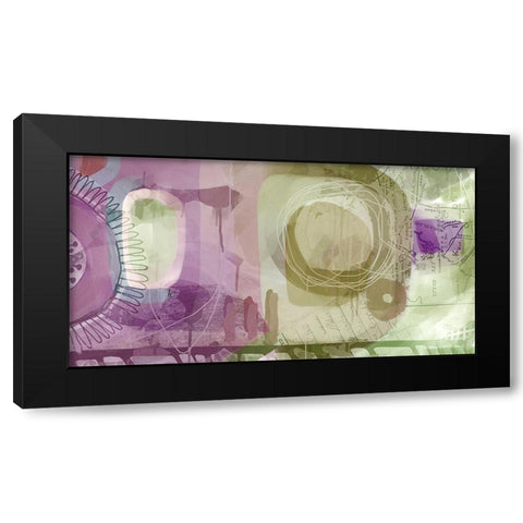 Walk in the Garden Black Modern Wood Framed Art Print with Double Matting by Naskrent, Delores