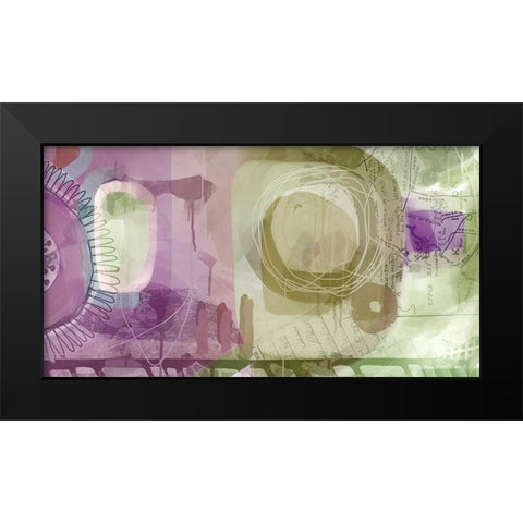 Walk in the Garden Black Modern Wood Framed Art Print by Naskrent, Delores