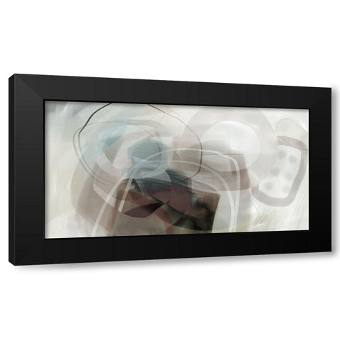 Pearl in the Mist Black Modern Wood Framed Art Print with Double Matting by Naskrent, Delores