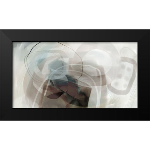 Pearl in the Mist Black Modern Wood Framed Art Print by Naskrent, Delores