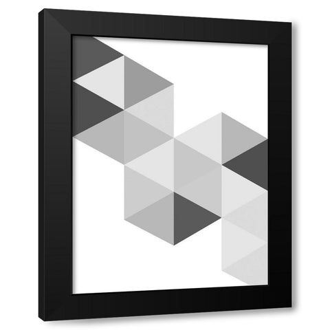 Be Still Black Modern Wood Framed Art Print with Double Matting by Naskrent, Delores