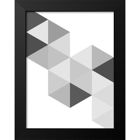 Be Still Black Modern Wood Framed Art Print by Naskrent, Delores