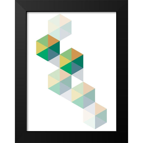 No Boundaries Black Modern Wood Framed Art Print by Naskrent, Delores