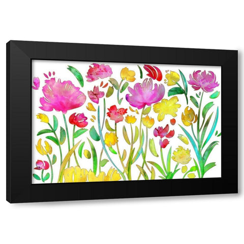 August Terrace Black Modern Wood Framed Art Print with Double Matting by Naskrent, Delores