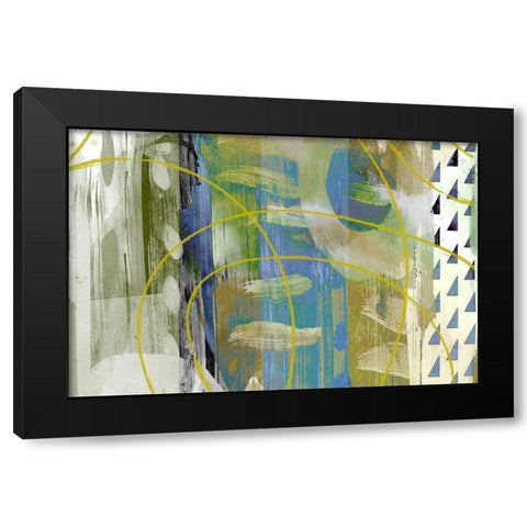 Melting Pot Black Modern Wood Framed Art Print by Naskrent, Delores
