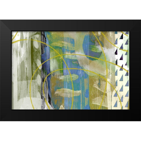 Melting Pot Black Modern Wood Framed Art Print by Naskrent, Delores