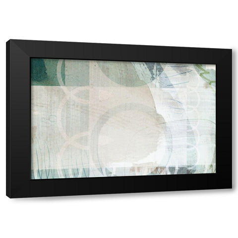 Wild Conflation Black Modern Wood Framed Art Print by Naskrent, Delores