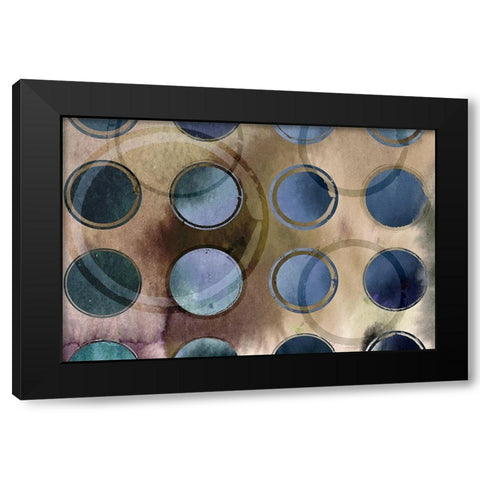 Voluminous Black Modern Wood Framed Art Print by Naskrent, Delores