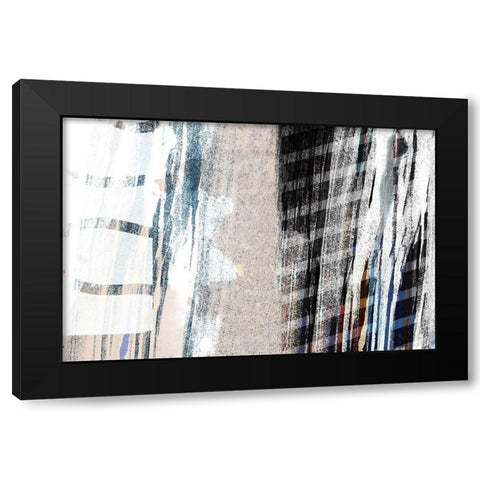 Somber Occasion Black Modern Wood Framed Art Print by Naskrent, Delores