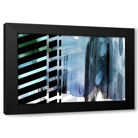 Split Second Black Modern Wood Framed Art Print with Double Matting by Naskrent, Delores