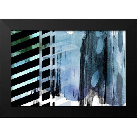Split Second Black Modern Wood Framed Art Print by Naskrent, Delores