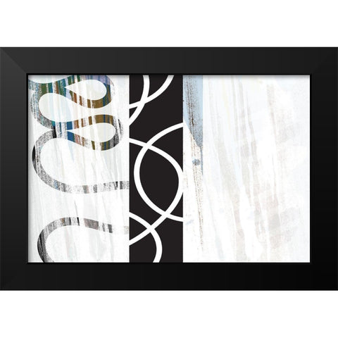 Crux Black Modern Wood Framed Art Print by Naskrent, Delores