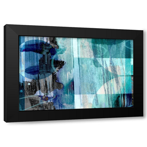 Exigent Black Modern Wood Framed Art Print by Naskrent, Delores