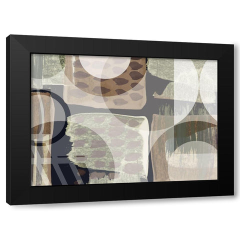 Pastiche Black Modern Wood Framed Art Print with Double Matting by Naskrent, Delores