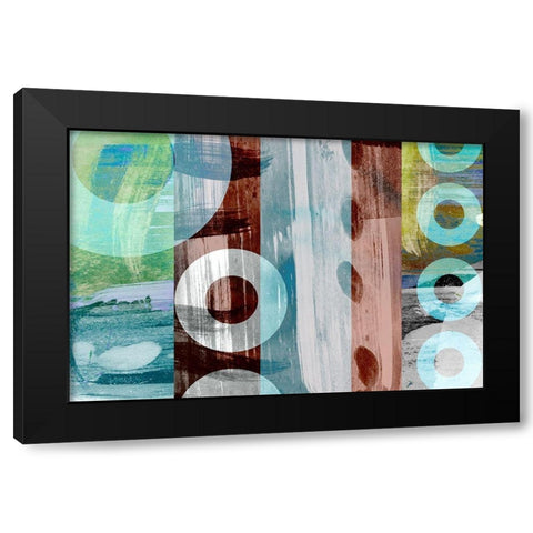 Second Occasion Black Modern Wood Framed Art Print by Naskrent, Delores