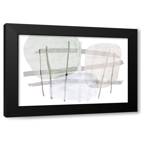 Coping Mechanism Black Modern Wood Framed Art Print by Naskrent, Delores