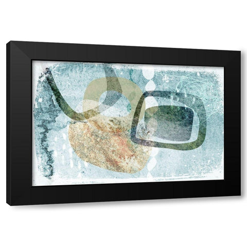 Interpretive Dance Black Modern Wood Framed Art Print by Naskrent, Delores