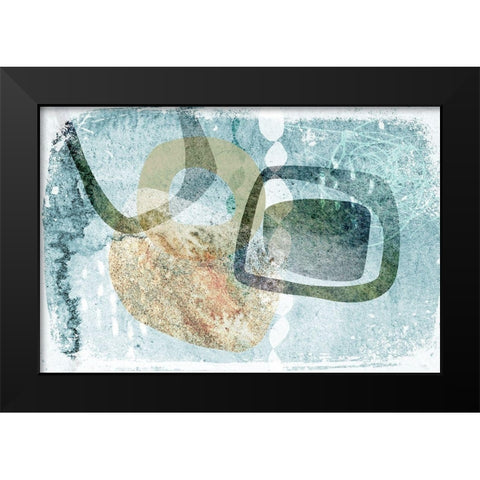 Interpretive Dance Black Modern Wood Framed Art Print by Naskrent, Delores