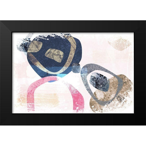 Trinket Black Modern Wood Framed Art Print by Naskrent, Delores