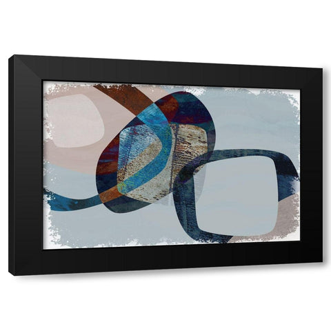 Below the Waves Black Modern Wood Framed Art Print with Double Matting by Naskrent, Delores
