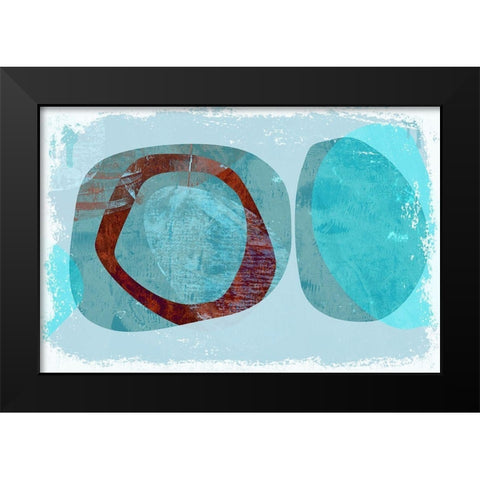 Gull Haven Black Modern Wood Framed Art Print by Naskrent, Delores