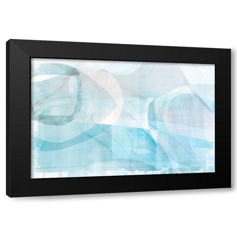 The Quay Black Modern Wood Framed Art Print by Naskrent, Delores